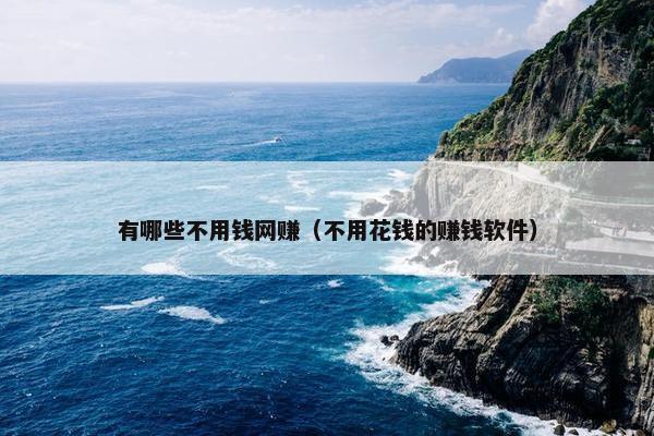 有哪些不用钱网赚（不用花钱的赚钱软件）