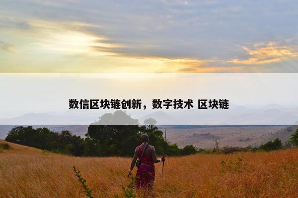 数信区块链创新，数字技术 区块链
