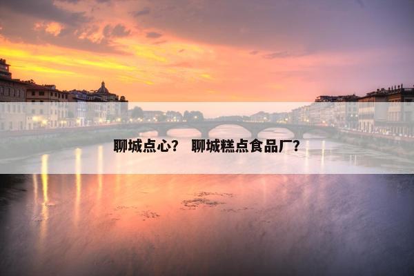 聊城点心？ 聊城糕点食品厂？