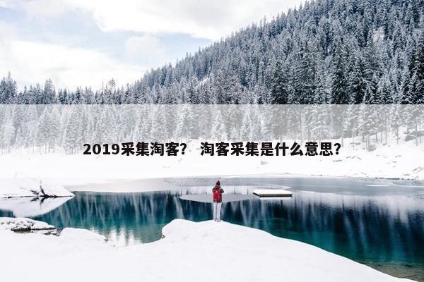 2019采集淘客？ 淘客采集是什么意思？