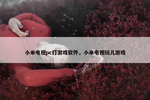小米电视pc打游戏软件，小米电视玩儿游戏