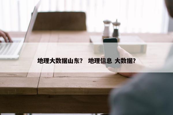 地理大数据山东？ 地理信息 大数据？