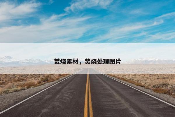 焚烧素材，焚烧处理图片
