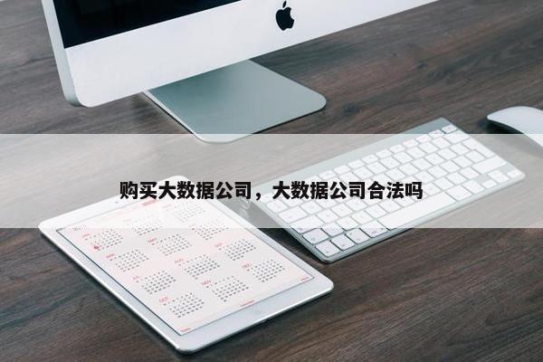 购买大数据公司，大数据公司合法吗