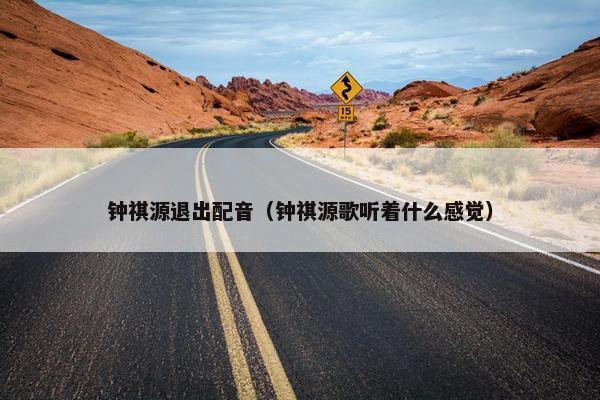 钟祺源退出配音（钟祺源歌听着什么感觉）