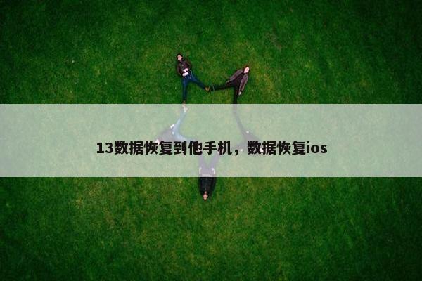 13数据恢复到他手机，数据恢复ios