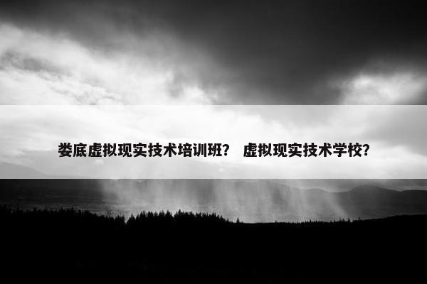 娄底虚拟现实技术培训班？ 虚拟现实技术学校？