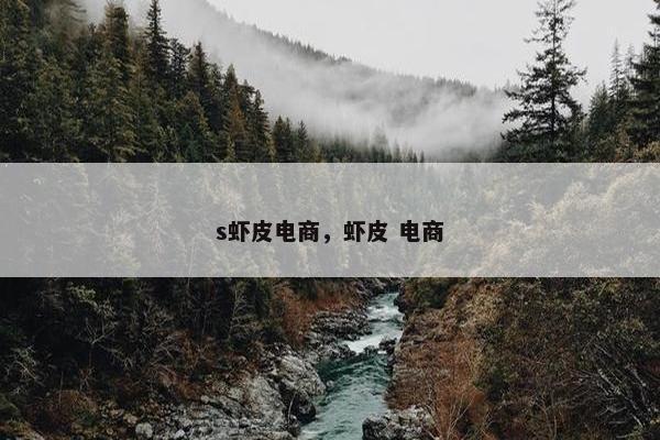 s虾皮电商，虾皮 电商