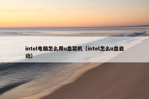 intel电脑怎么用u盘装机（intel怎么u盘启动）