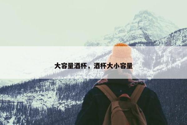 大容量酒杯，酒杯大小容量