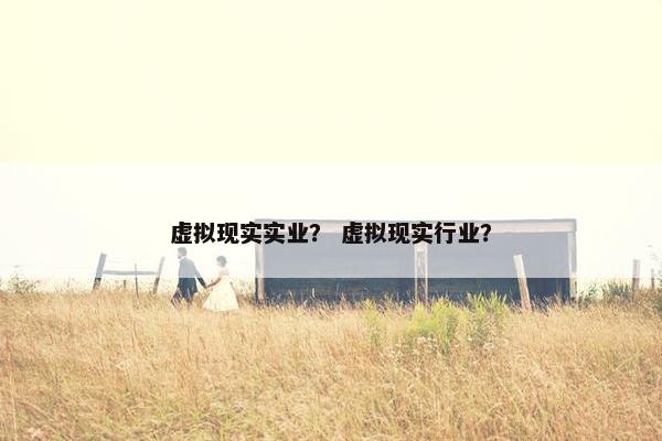 虚拟现实实业？ 虚拟现实行业？