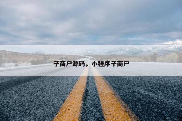 子商户源码，小程序子商户