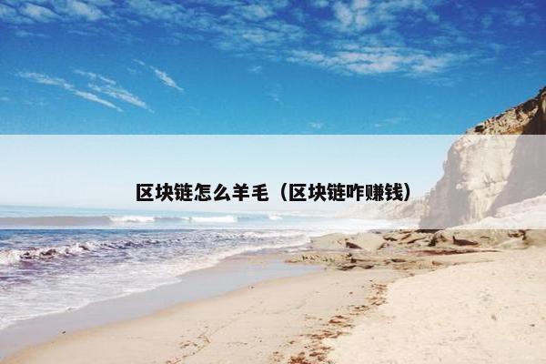 区块链怎么羊毛（区块链咋赚钱）
