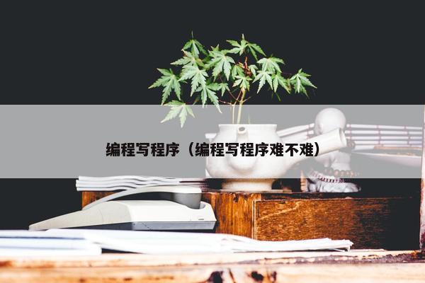 编程写程序（编程写程序难不难）