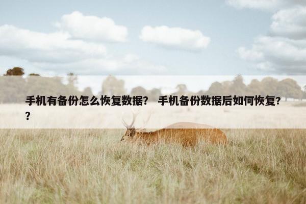 手机有备份怎么恢复数据？ 手机备份数据后如何恢复?？