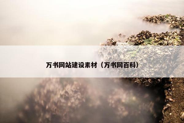万书网站建设素材（万书网百科）