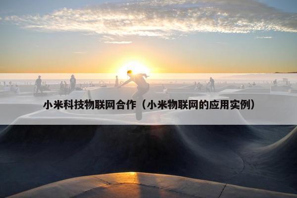 小米科技物联网合作（小米物联网的应用实例）