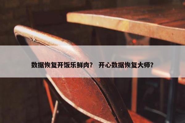 数据恢复开饭乐鲜肉？ 开心数据恢复大师？