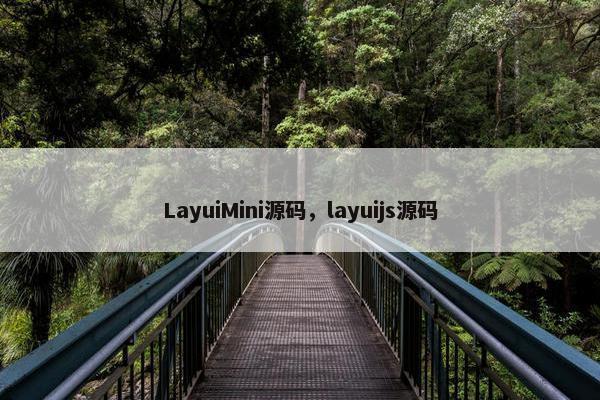 LayuiMini源码，layuijs源码