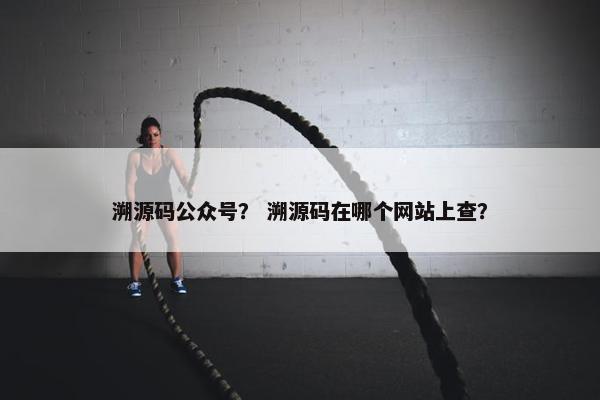 溯源码公众号？ 溯源码在哪个网站上查？