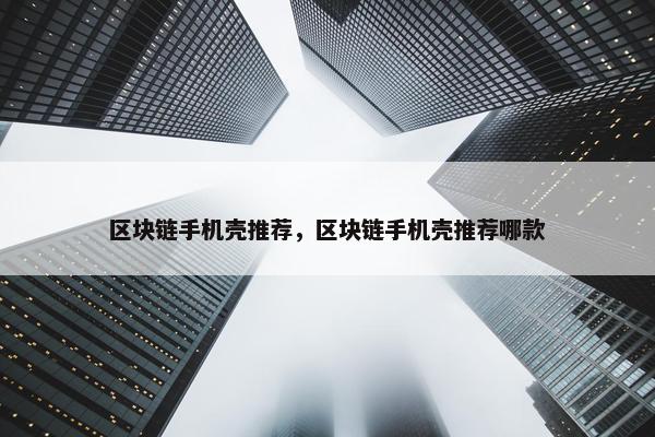 区块链手机壳推荐，区块链手机壳推荐哪款