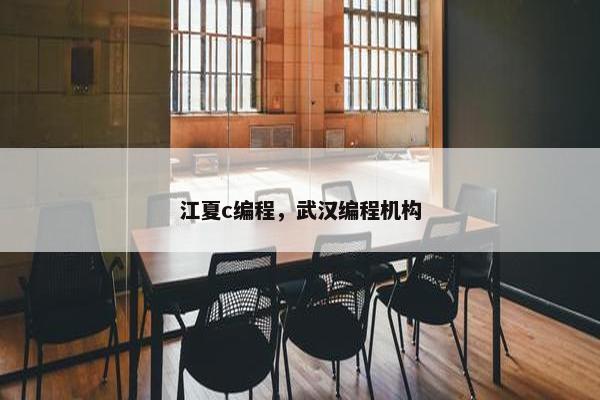 江夏c编程，武汉编程机构