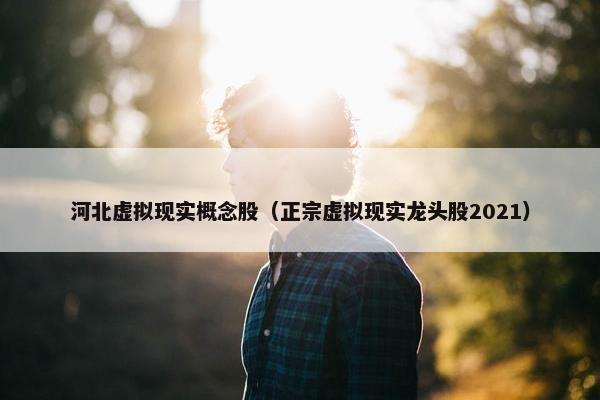 河北虚拟现实概念股（正宗虚拟现实龙头股2021）