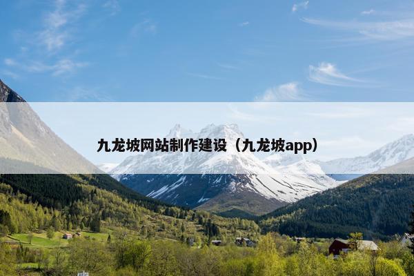 九龙坡网站制作建设（九龙坡app）