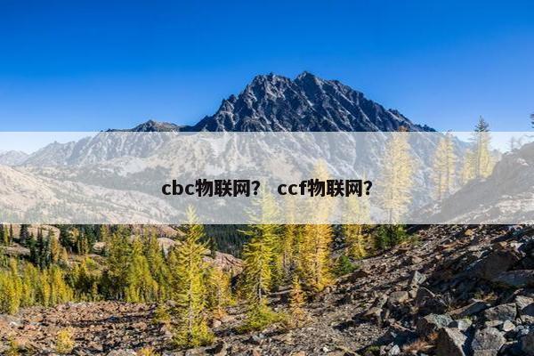 cbc物联网？ ccf物联网？