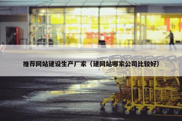 推荐网站建设生产厂家（建网站哪家公司比较好）