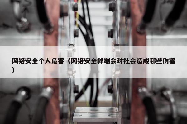 网络安全个人危害（网络安全弊端会对社会造成哪些伤害）