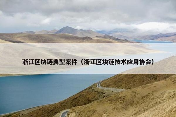 浙江区块链典型案件（浙江区块链技术应用协会）