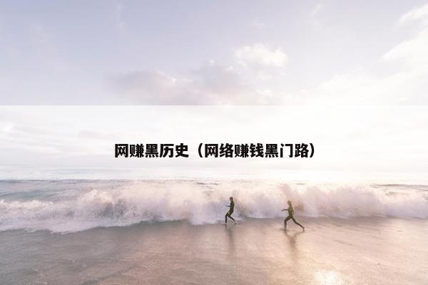 网赚黑历史（网络赚钱黑门路）