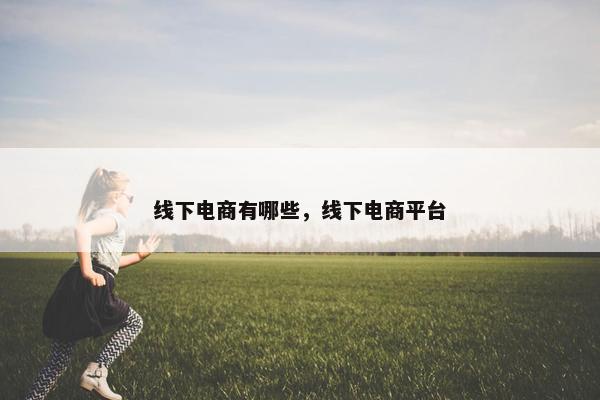 线下电商有哪些，线下电商平台