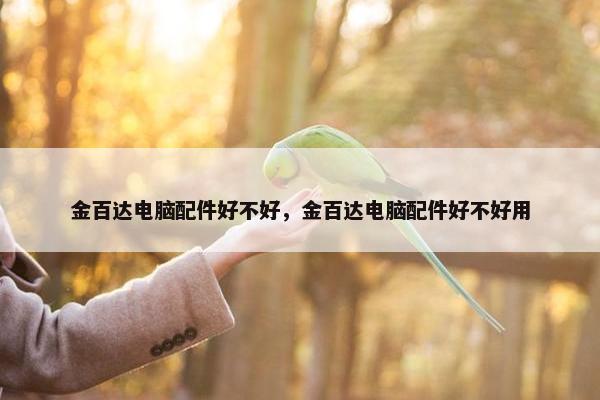 金百达电脑配件好不好，金百达电脑配件好不好用
