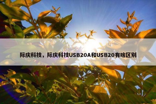 际庆科技，际庆科技USB20A和USB20有啥区别