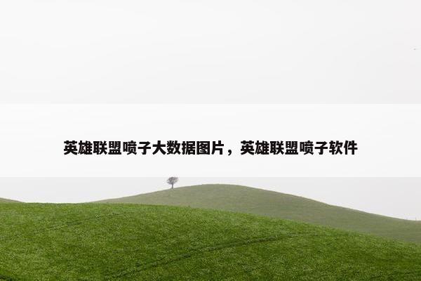 英雄联盟喷子大数据图片，英雄联盟喷子软件