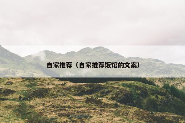 自家推荐（自家推荐饭馆的文案）