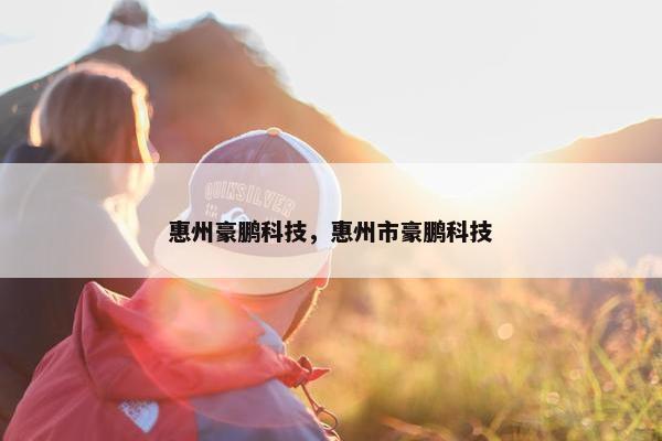惠州豪鹏科技，惠州市豪鹏科技