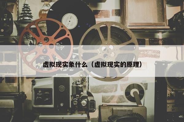 虚拟现实象什么（虚拟现实的原理）