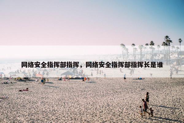 网络安全指挥部指挥，网络安全指挥部指挥长是谁