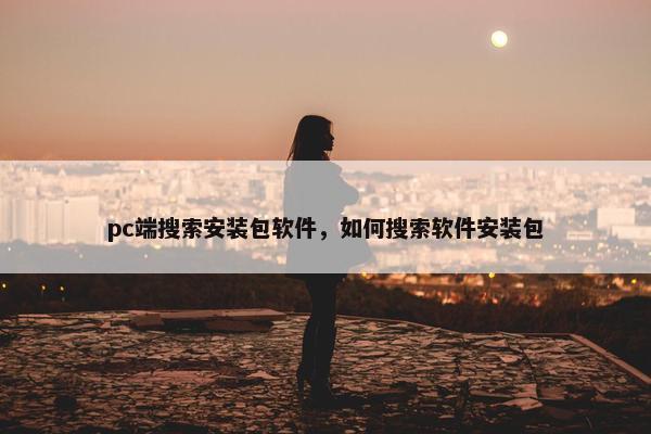 pc端搜索安装包软件，如何搜索软件安装包