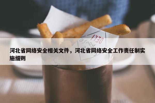 河北省网络安全相关文件，河北省网络安全工作责任制实施细则