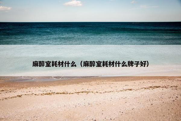 麻醉室耗材什么（麻醉室耗材什么牌子好）