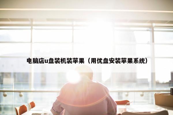 电脑店u盘装机装苹果（用优盘安装苹果系统）