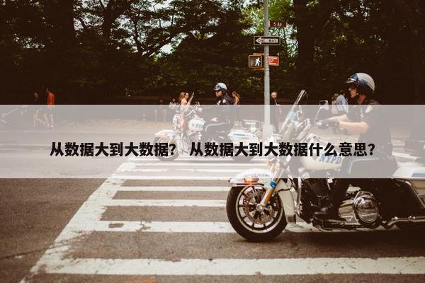 从数据大到大数据？ 从数据大到大数据什么意思？