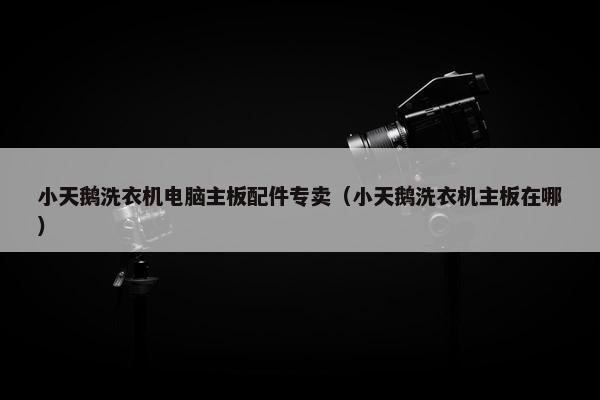 小天鹅洗衣机电脑主板配件专卖（小天鹅洗衣机主板在哪）