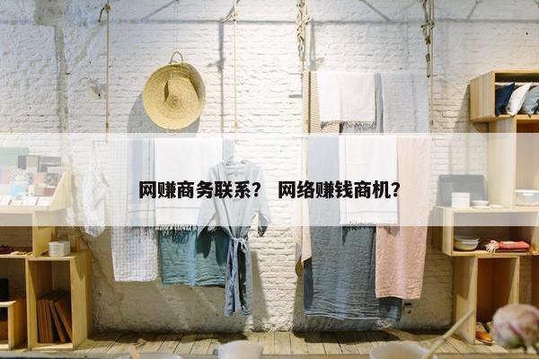网赚商务联系？ 网络赚钱商机？