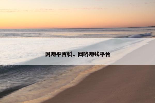网赚平百科，网咯赚钱平台