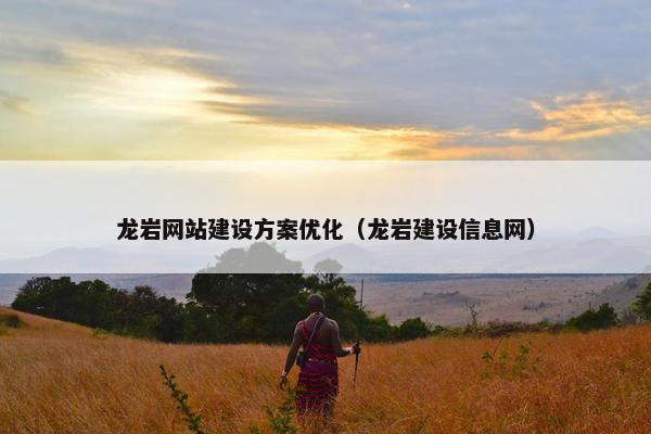 龙岩网站建设方案优化（龙岩建设信息网）